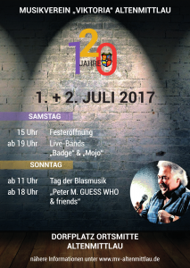 Plakat Jubiläumsfest 2017