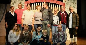 Darsteller des musikalischen Märchens 2017 bei der Probenarbeit in der Freigericht-Halle